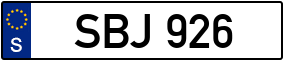 Trailer License Plate